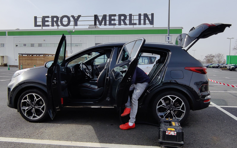Nettoyage de voiture pour les salariés de Leroy Merlin