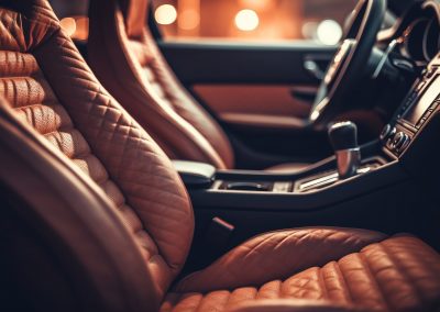 Nettoyage voiture des sieges en cuir